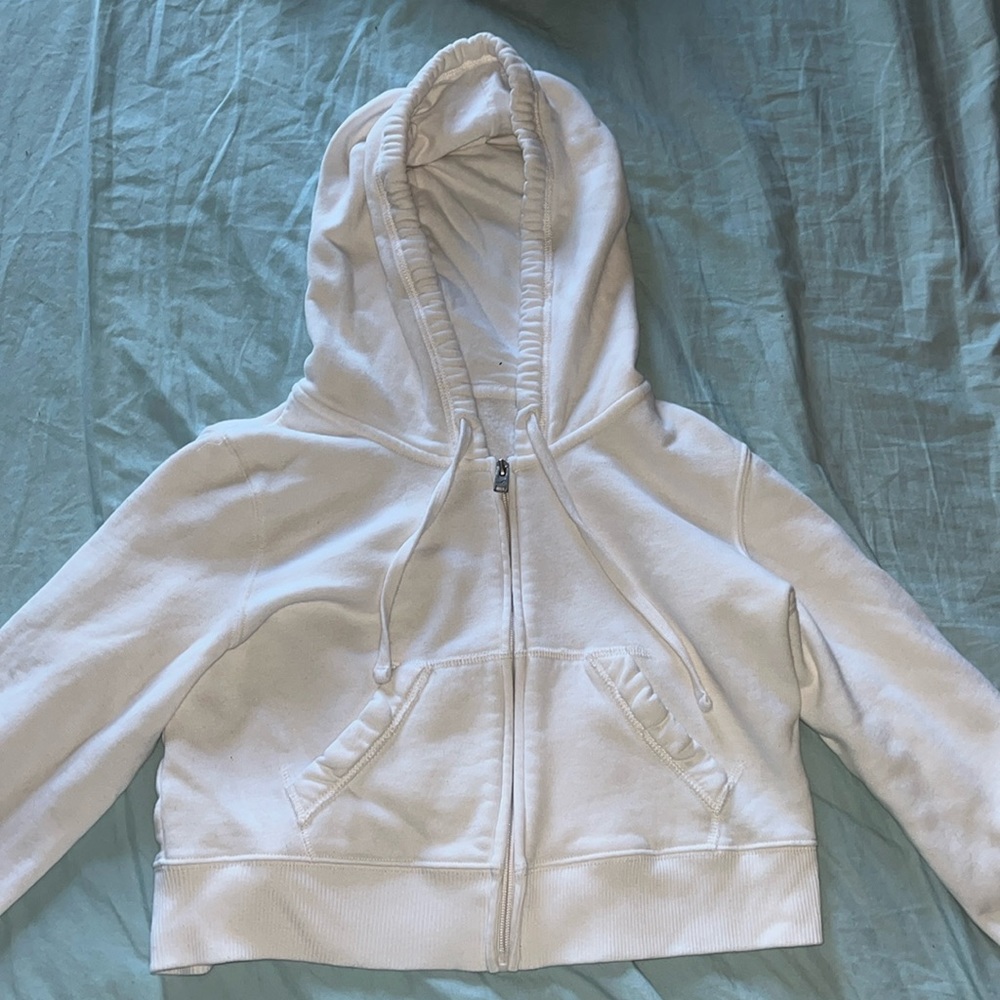 Cropped zip up hoody